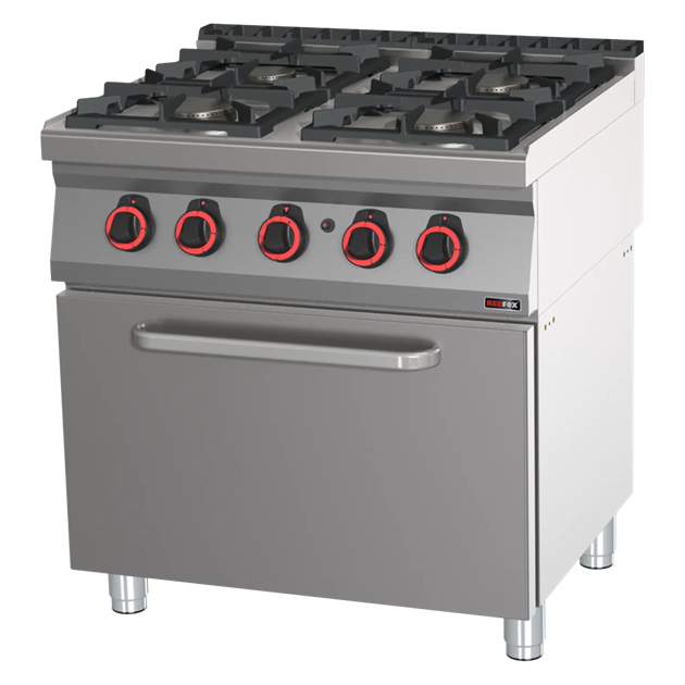 RM Gastro Redfox 700 - SPBT 70/80 21 G Gasspis med ugn 2/1