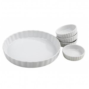 Pajform vit porslin 255xH45 mm