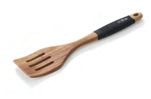 Stekspade perforerad 30,5 cm akacia