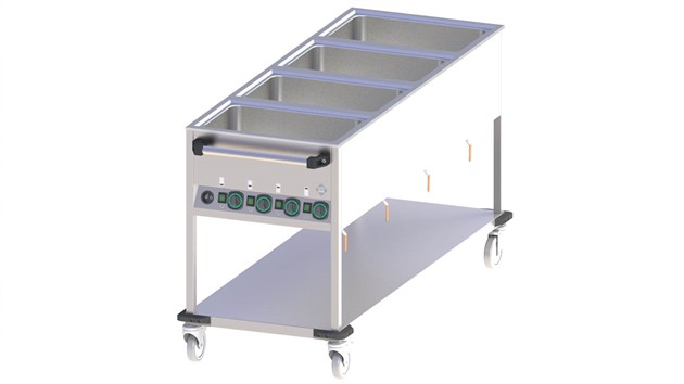 RM Gastro REDFOX Snack Vattenbad 4xGN1/1 -200mm BMPK-4120