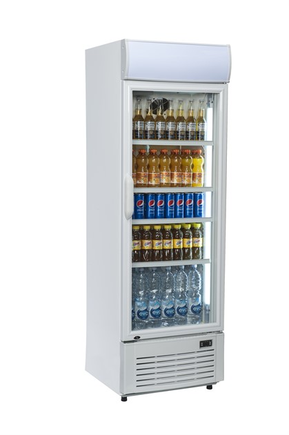 Läskkyl, enkel med glasdörr DC350C